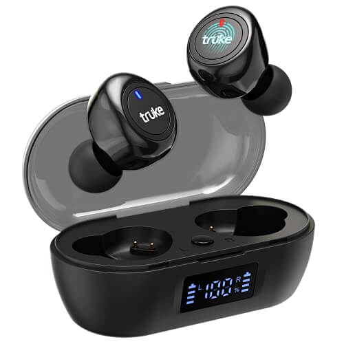 truke Fit 1+ True Wireless in Ear Earbuds with Mic, Dedicated Gaming Mode | 48hrs of Playtime | IPX4 | Touch Control | Low Latency | Bluetooth 5.1 |Hi-Fi Sound with AAC Codec (Black) at Sale Price in India