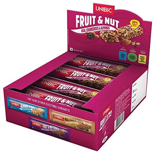 Unibic Snack Bar Fruit & Nut, 12 x 30 g at Cheap Price in India