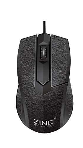 Zinq Technologies ZQ233 Wired Mouse with 1000DPI, 10 Million Clicks Lifespan for Laptop and Desktop (Black) at Discount Price in India