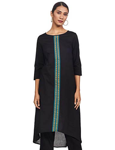 Amazon Brand – Myx Women’s Cotton Regular Kurti (XHOSA-05_Blue1_Small) at Discount Price in India