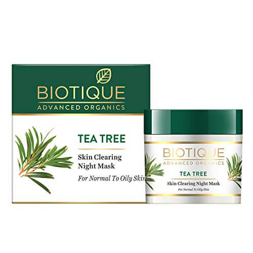 Biotique Tea Tree Skin Clearing Night Mask for Normal to Oily Skin, 50g at Sale Price in India