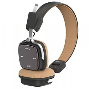 boAt Rockerz 600 Bluetooth Headphone with Luxurious Sound, Plush Earcushions, Foldable Ergonomic Design and Up to 20H Playtime (Brown) at Sale Price in India