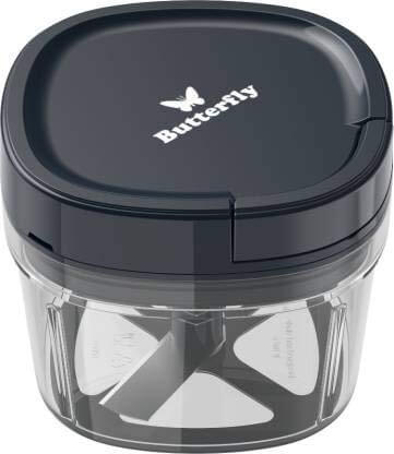Butterfly Premium Plastic Vegetable Chopper 600 ml Blue at Discount Price in India