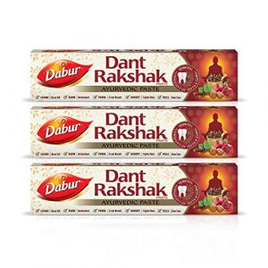 Dabur Dant Rakshak Gum Protection Paste - 32 Ayurvedic Herbs - 175 Grams (Pack Of 3) at Cheap Price in India