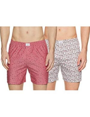Diverse Men's Slim Printed Boxer Shorts (Pack of 2) (DCMBSCMSC09L35-357_Pink/White_Medium) at Sale Price in India