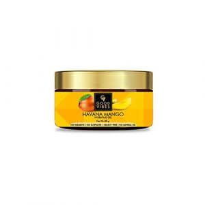 Good Vibes Havana Mango Gel - 50 g - Hydrating and Brightening Formula Prevents Blackheads - Ideal for Dull and Frizzy Hair - Paraben and Cruelty Free at Cheap Price in India