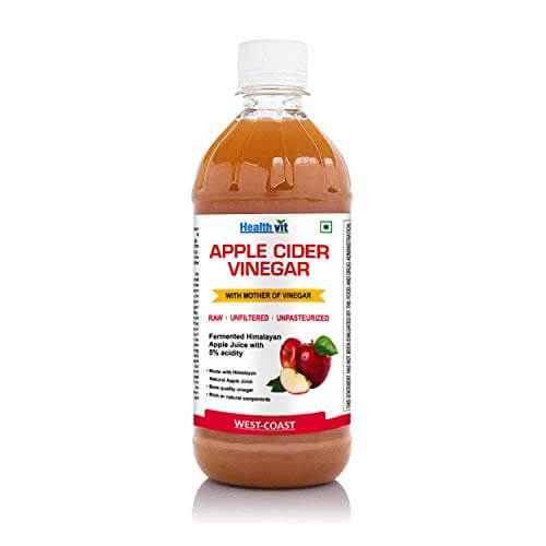 HealthVit Apple Cider Vinegar with Mother Vinegar Unfiltered – 500 ml at Discount Price in India
