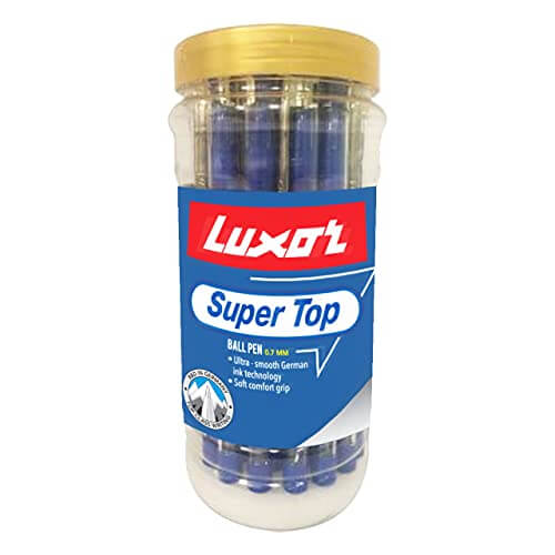 Luxor : Supertop Ball Pen Pack of 25 with Jar at Sale Price in India