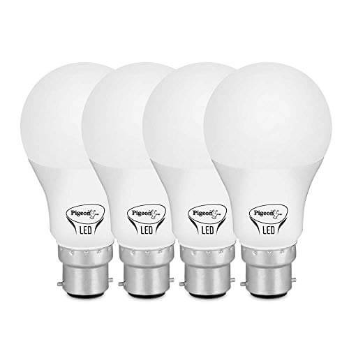 Pigeon 9 Watt B22 LED Bulb (Joy, Multicolour) Pack of 4 at Cheap Price in India