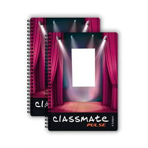 PULSE Classmate PULSE 6 Subject Notebook - Single Line, 300 Pages, Spiral Binding, 240mm*180mm (2105018), multicolor at Cheap Price in India