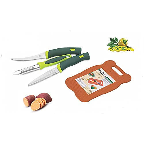 Ritu Knife Set with Peeler and Chopping Board Combo Pack for Kitchen Tools at Discount Price in India
