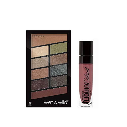 Wet n Wild Wet N Wild Eyeshadow & Liquid Lipstick Combo (Comfort Zone, Rebel Rose), Multicolor, 2 Pieces at Sale Price in India