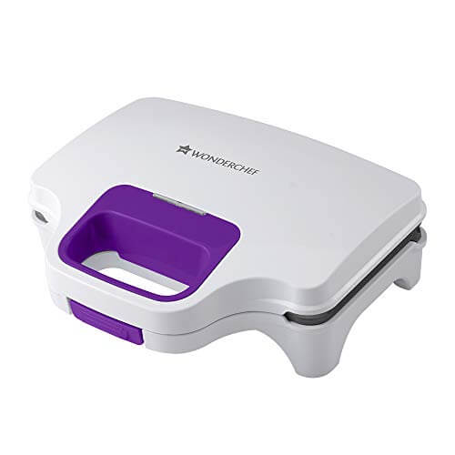 Wonderchef Deep Pocket Grill Sandwich Maker, 830W, White at Sale Price in India