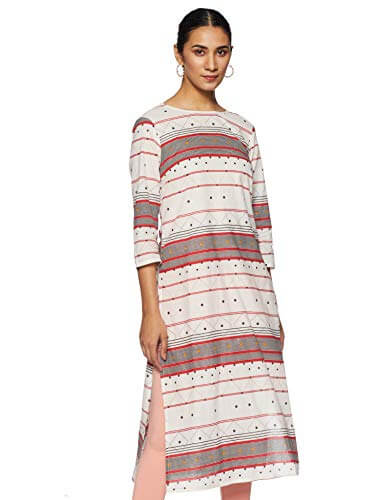 Amazon Brand – Myx Women’s Cotton Regular Fit Kurti (XHOSA-10_Off White_X-Large) at Cheap Price in India