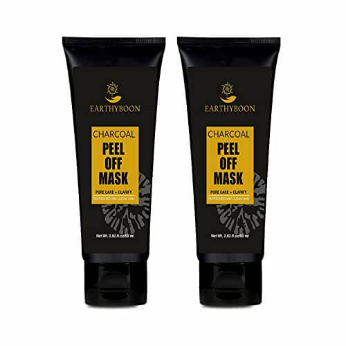 Earthy Boon Deep cleanse Activated Charcoal Peel Off Face mask, remove blackheads – 60gm (Pack of 2) at Sale Price in India