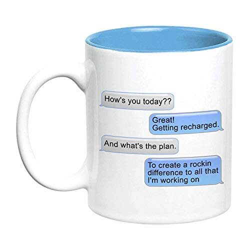 Hot Muggs iMessaging Ceramic Mug, 350ml at Discount Price in India