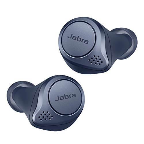 Jabra Elite Active 75t True Wireless Active Noise Cancelling (ANC) Bluetooth Earbuds, Long Battery Life for Calls & Music, Voice Assistant Enabled, Navy at Cheap Price in India