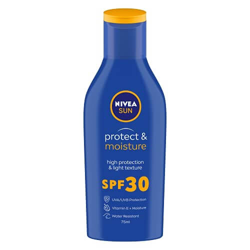 NIVEA Sun Lotion, SPF 30, with UVA & UVB Protection, Water Resistant Sunscreen for Men & Women, 75 ml at Discount Price in India
