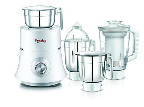 Prestige Teon Plus (750 Watt) Mixer Grinder with 3 Stainless Steel Jar+ 1 Juice Extractor Jar at Cheap Price in India