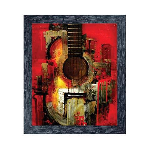 Random (RP- 1087) Multicolor Abstract Painting, 12 X 14 INCH at Sale Price in India