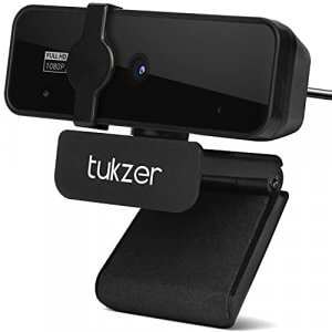 Tukzer 2.1 MP Full HD 1080P Web Camera, CMOS Webcam with Microphone| Privacy Cover| Auto-Focus| 360° Rotatable, Tripod Ready Mount | Plug-n-Play USB for Windows, Mac (C01-Black) at Discount Price in India