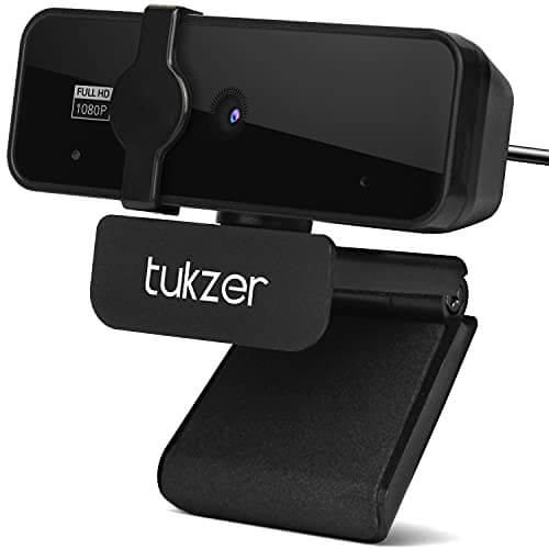 Tukzer 2.1 MP Full HD 1080P Web Camera, CMOS Webcam with Microphone| Privacy Cover| Auto-Focus| 360° Rotatable, Tripod Ready Mount | Plug-n-Play USB for Windows, Mac (C01-Black) at Cheap Price in India