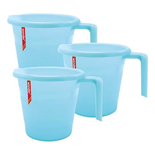 Wonder Plastic Super 180 Mug Set, 1800ml Mug 3 Pc, Green Color, Made in India at Sale Price in India