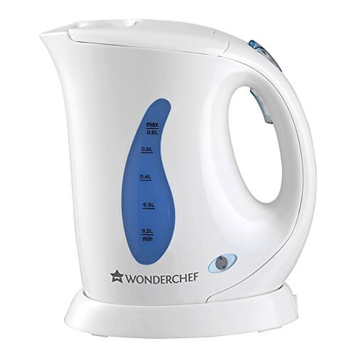 Wonderchef Ultima 0.6 L Kettle, (White/Blue) at Discount Price in India