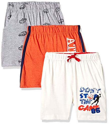 Cloth Theory Boys’ Shorts (Combo Pack of 3)(ICWN BSHRT 005_Multicolour_2-3 Years) at Cheap Price in India
