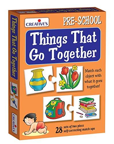Creative Educational Aids P. Ltd. Things That Go Together Puzzle (Multi-Color, 56 Pieces) at Cheap Price in India
