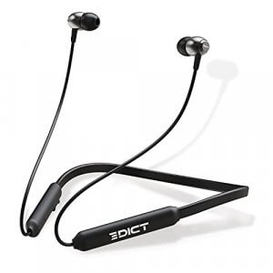 EDICT by Boat DynaBeats EWE02 Wireless Bluetooth in Ear Neckband Headphone with Mic (Black) at Discount Price in India