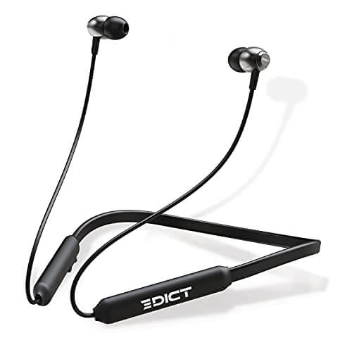 EDICT by Boat DynaBeats EWE02 Wireless Bluetooth in Ear Neckband Headphone with Mic (Black) at Discount Price in India