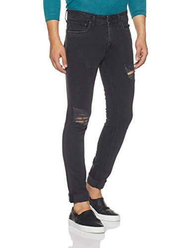 Jack & Jones Men’s Ben Skinny fit Jeans (12128659-1938754004_Dark Grey Denim_38) at Sale Price in India