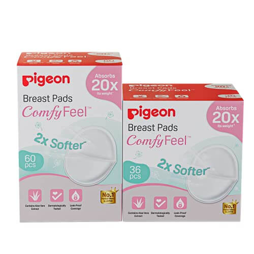 Pigeon Breast Pads Comfy Feel, White, 96 Count (Y001) at Discount Price in India