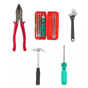 Suzec Johnson Advance Home Kit Combination Plier & 5-Pieces Screwdriver Kit (Multicolour) & Adjustable Wrench (300 mm) & Claw Hammer Steel Shaft & Two in One Screw Driver (Green) at Cheap Price in India