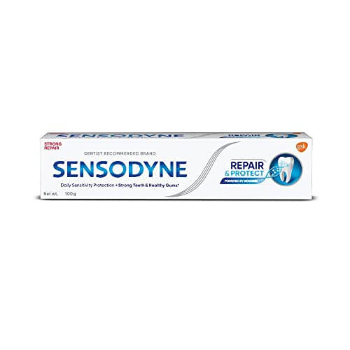Sensodyne Sensitivity Relief Toothpaste: Repair & Protect Sensitive Toothpaste for daily repair, Dentist Recommended Brand, 100 gram at Sale Price in India