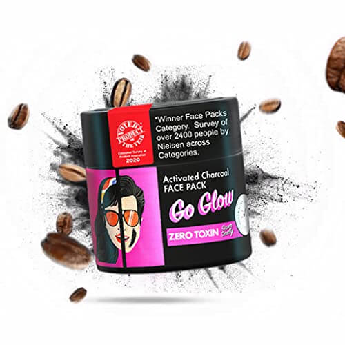 Super Smelly Go Glow Activated Charcoal Cream Face Pack For Bright & Glowing Skin | No Paraben, Sulphate, Chemicals – 70 Grams at Cheap Price in India