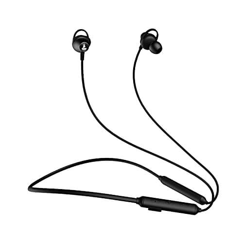 boAt Rockerz 245v2 in Ear Bluetooth Neckband with Upto 8 Hours Playback, 12mm Drivers, IPX5, Magnetic Eartips, Integrated Controls and Lightweight Design(Active Black) at Cheap Price in India
