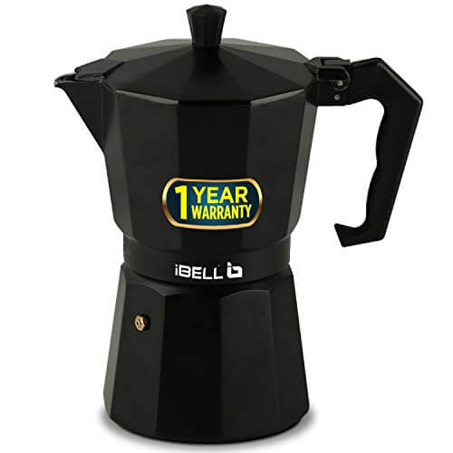 iBELL MP6370S Classic 6 Cup Moka Pot Espresso Maker / Percolator / filter Coffee Maker, Italian Espresso – Black at Cheap Price in India