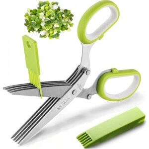 LINBAYS Herb Scissors Set with 5 Multi Stainless Steel Blades at Discount Price in India