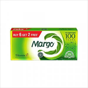 Margo Original Neem Soap - 125gm Pack of 8 (Buy 6 Get 2 Free) at Sale Price in India