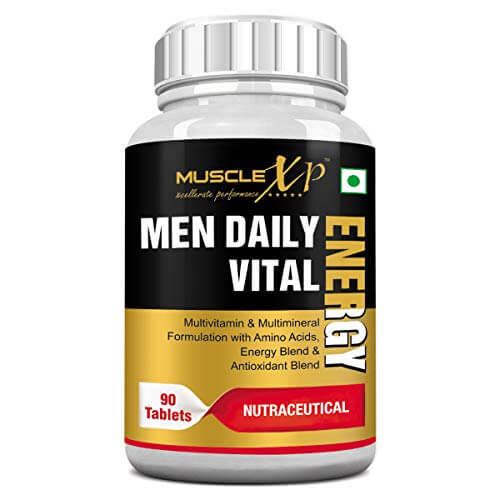 MuscleXP Men Daily Vital Energy With Multivitamins, Multiminerals and Energy Blend – 90 Tablets at Discount Price in India