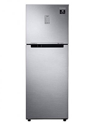 Samsung 253L 3 Star Inverter Frost Free Double Door Refrigerator (RT28T3743S8/HL, Elegant Inox, Convertible) at Discount Price in India