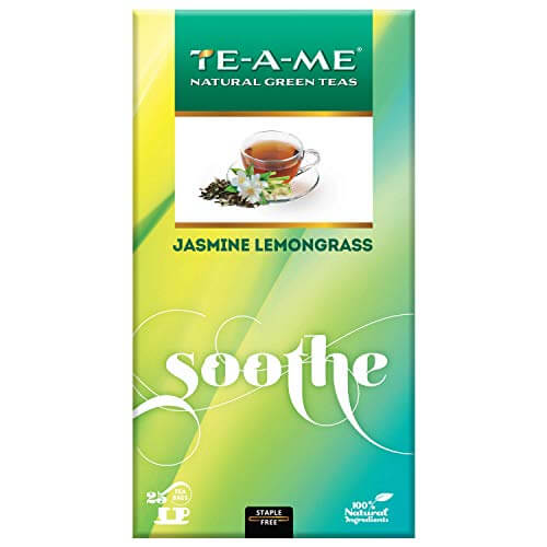 TE-A-ME Soothe Jasmine Lemongrass Natural Green Tea, 25 Tea Bags at Sale Price in India