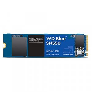 Western Digital WD SN550 500GB NVMe Internal SSD - 2400MB/s R, 1750MB/s W, (WDS500G2B0C, Blue) at Sale Price in India