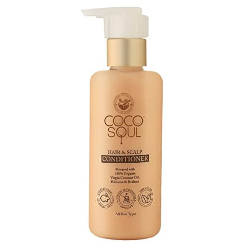 Coco Soul Conditioner – Hair + Scalp | With Coconut & Ayurveda | Paraben & Sulphate Free | For Frizz-Free, Shiny, Strong & Silky Hair| 200ml at Cheap Price in India