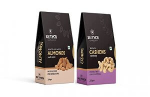 SETHJI Dry Fruits and Nuts Value Combo Pack (Salted Almonds, Masala Cashew, 500g- Pack of 2(250g EACH)) at Sale Price in India