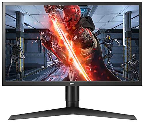 LG Ultra-Gear 24 inches 1920 x 1080 Pixels 144Hz, Native 1ms Full HD LCD Gaming Monitor with Radeon Free-sync TN Panel with Display Port, HDMI, Height Adjust Stand - 24GL650F (Black)