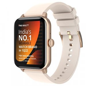 Fire-Boltt Ninja Calling 1.69"(4.29cm) Full Touch Bluetooth Calling Smartwatch with 30 Sports Mode, SpO2, Heart Rate Monitoring & AI Voice Assistant (Rose Gold), Free Size