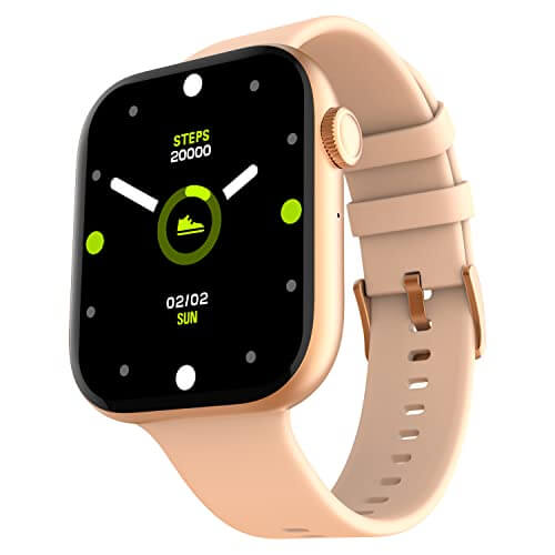 Newly Launched Fire-Boltt Ring 3 Bluetooth Calling Smartwatch 1.8" Biggest Display, 118 Sports Modes, Voice Assistance, SpO2, Heart Rate Monitoring, in Built Calculator & Games, Rose-Gold, Free Size